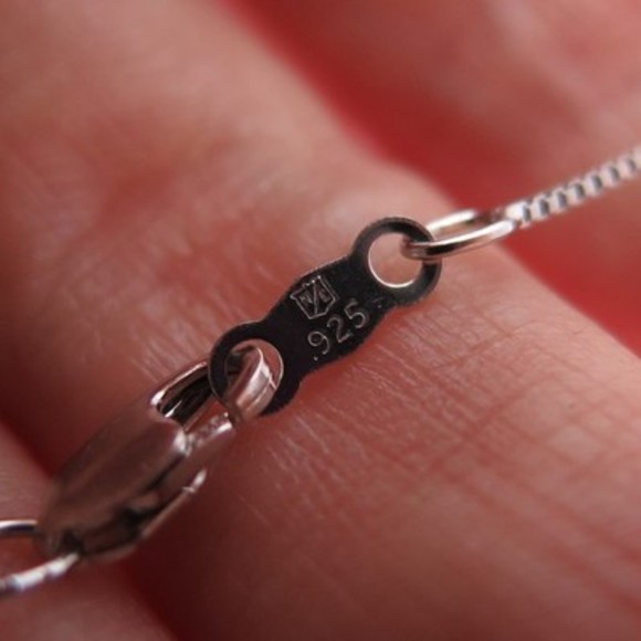 SAI 925 Sterling Silver & 14K Gold Real Ruby Heart Box Chain Necklace 18" - Picture 8 of 8